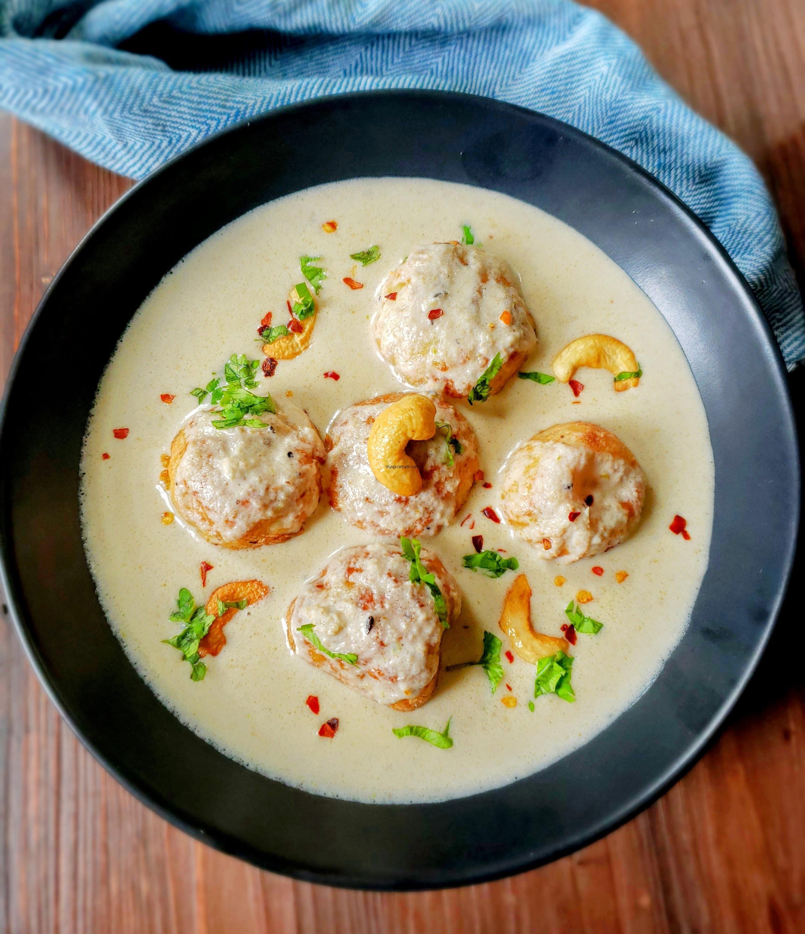 Malai Kofta in White Gravy Recipe