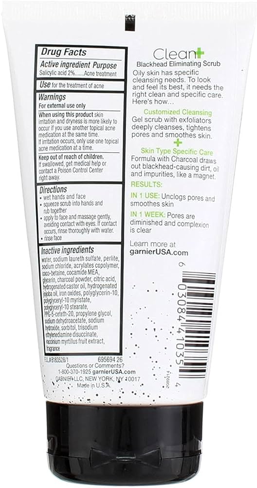 Garnier SkinActive Clean+ Blackhead Eliminating Scrub