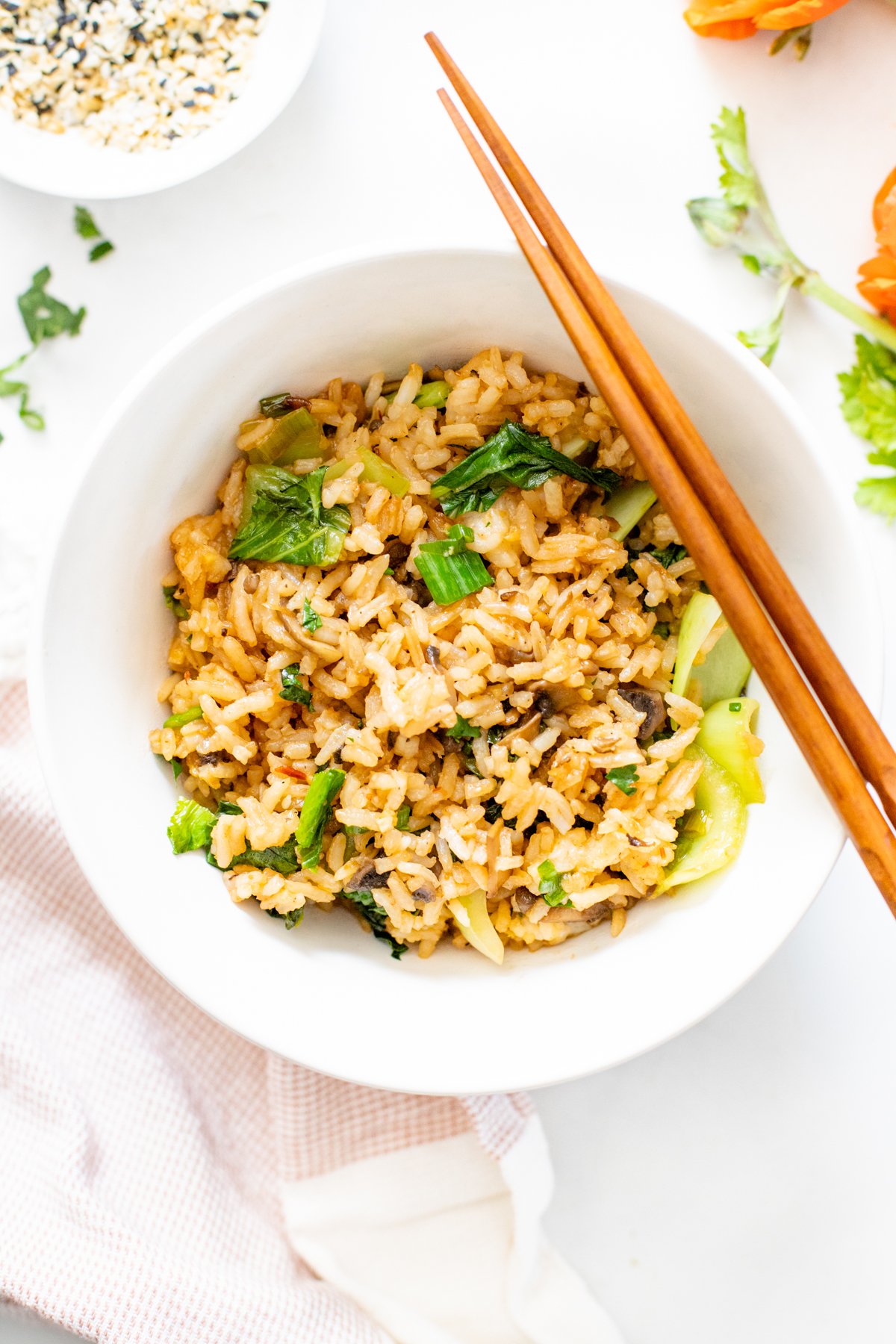 Sesame Ginger Veggie Fried Rice