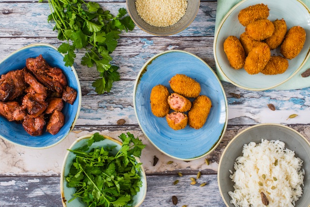 Croquetas de pollo con un toque picante