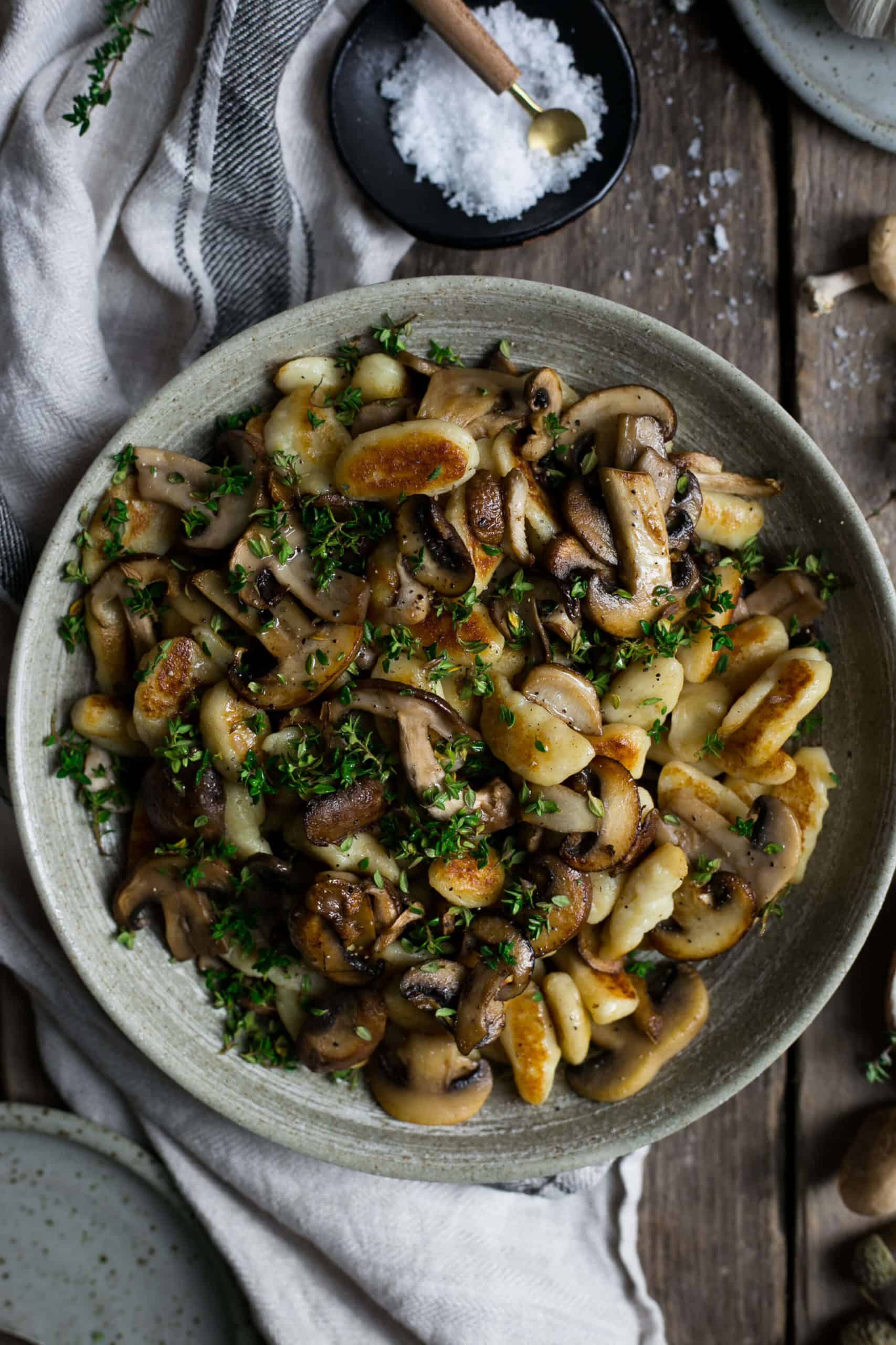 Mushroom and Thyme Gnocchi