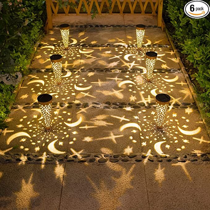 Star Decorative Garden Stakes with Solar Lights