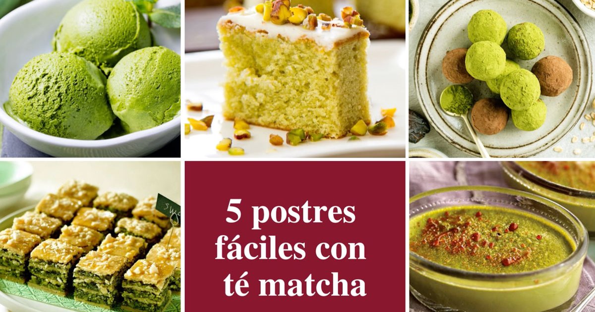 Tarta de la Abuela de té matcha y frutas del bosque