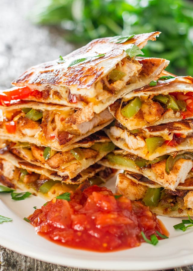 Chicken Fajita Quesadillas