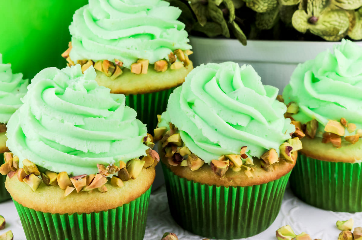 Pistachio Cupcakes