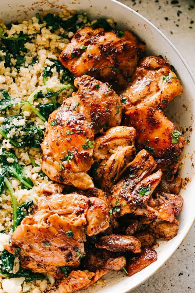 Boneless Chicken Thigh Skillet