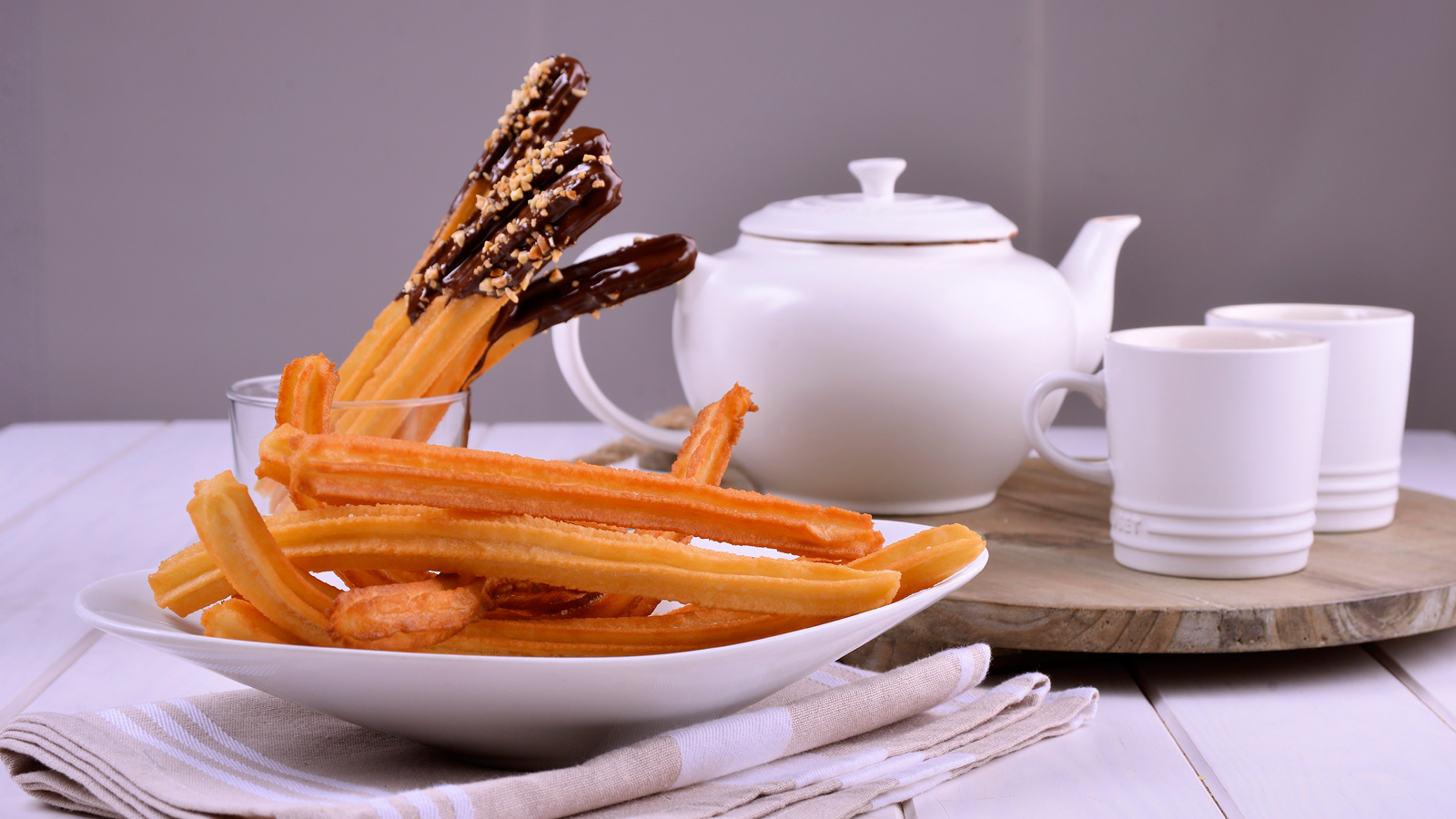 Receta de Churros con chocolate - Canal de Repostería