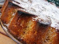 Coca de manzana con caramelo