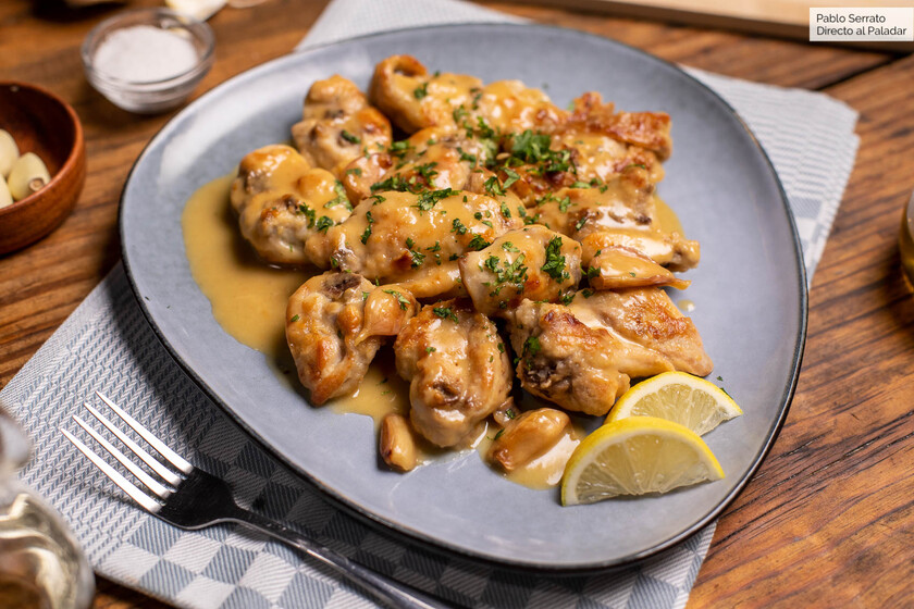 Conejo al Ajillo con Limón
