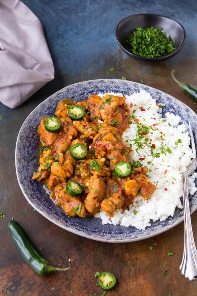 Healthy Chicken Vindaloo with Quinoa