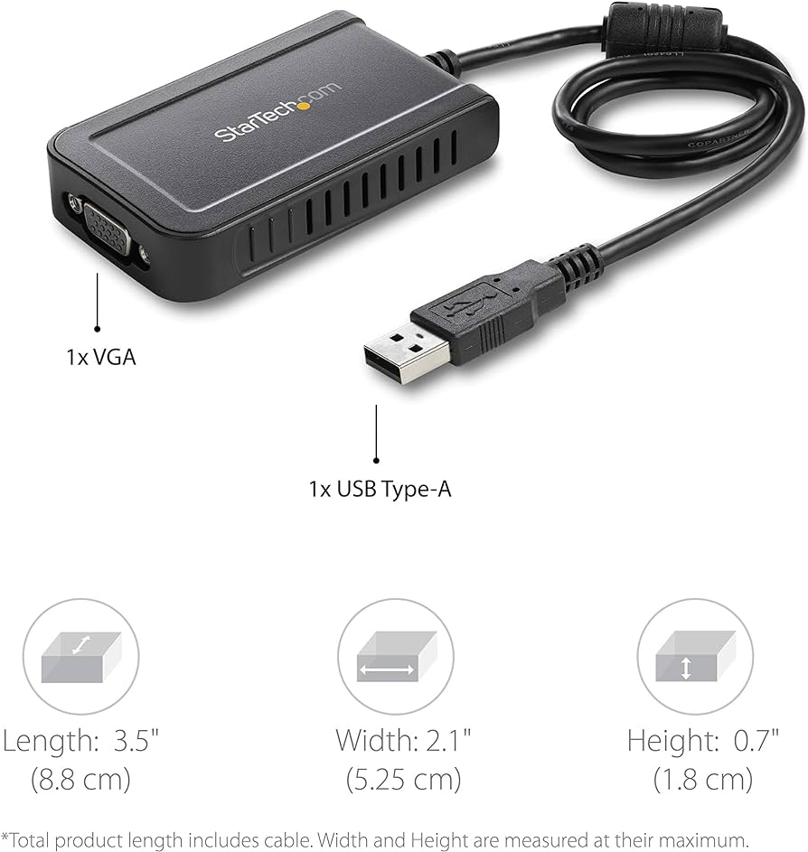 StarTech.com USB to VGA Adapter