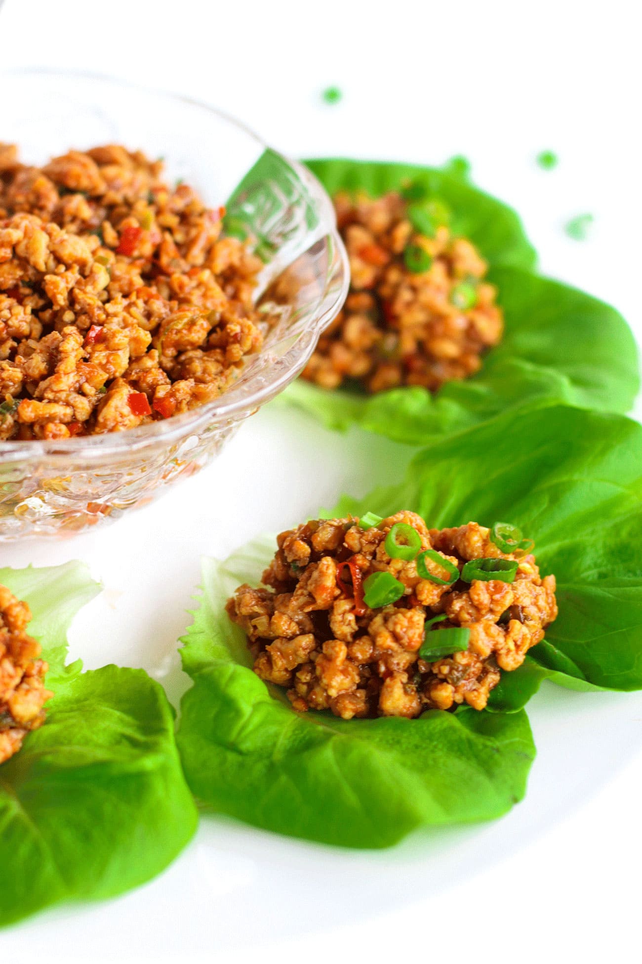 Healthy Chilli Chicken Lettuce Wraps