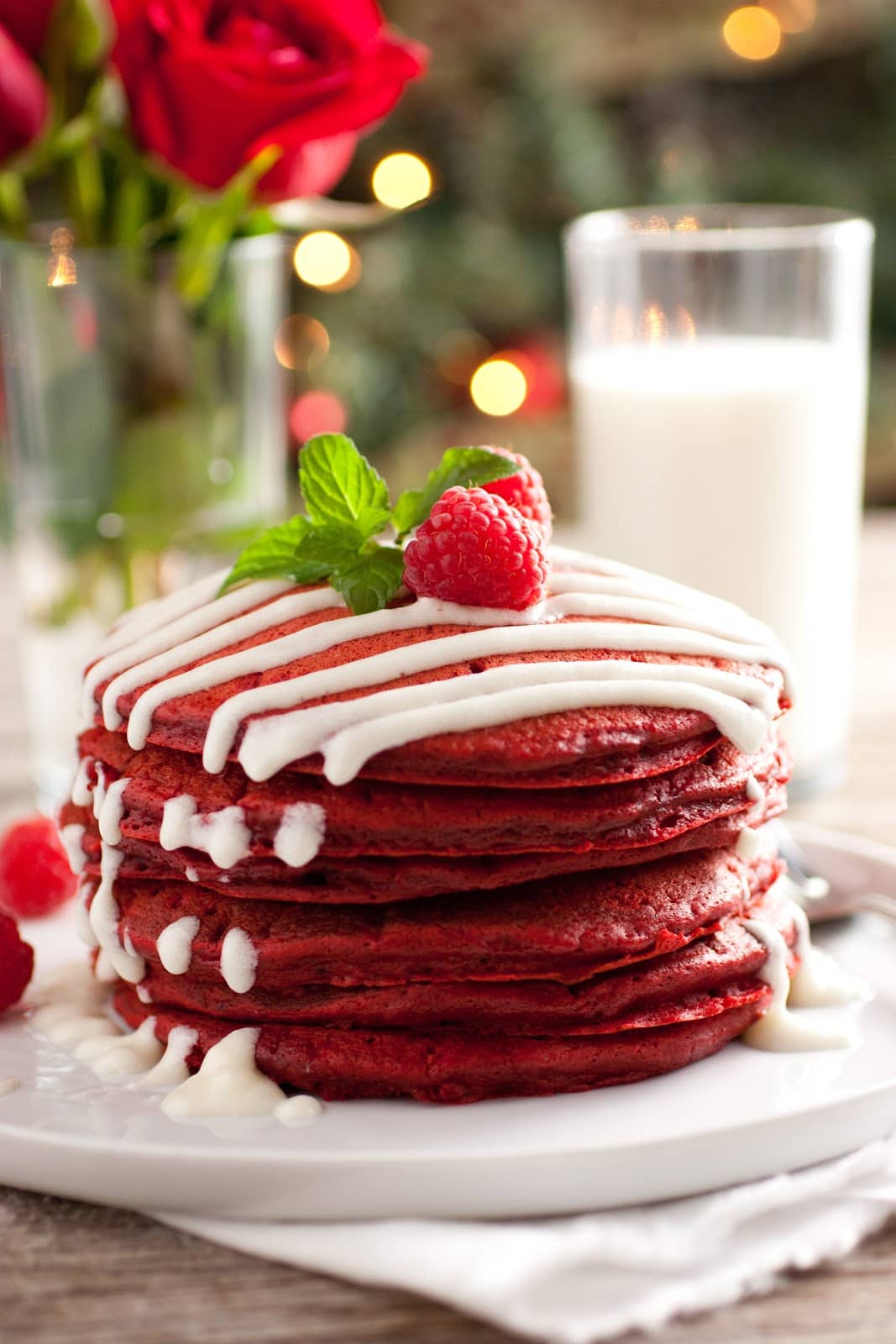 Red Velvet Pancakes