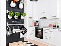 Minimalist Scandinavian Black and White Kitchen