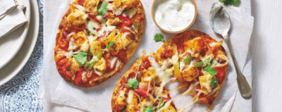 Rogan Josh Naan Pizza