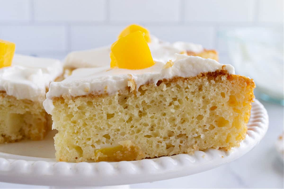 Peach Cobbler Sheet Cake