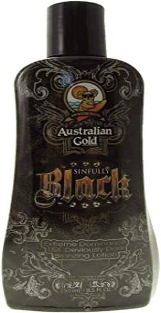 Australian Gold Sinfully Black 15x Deep Dark Bronzing Tanning Lotion