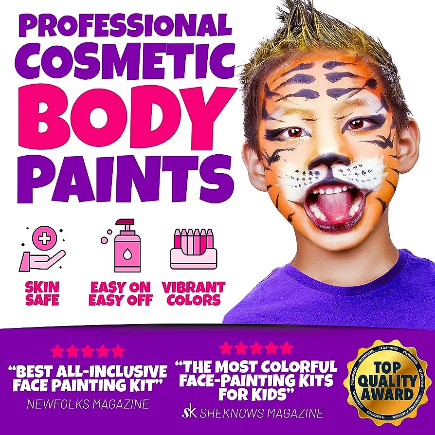 Blue Squid Face Paint Kit for Kids