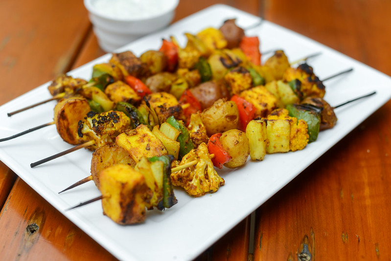 Indian Spiced Paneer Skewers