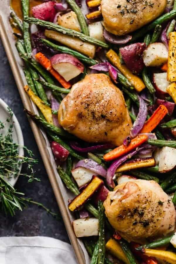 Chicken Thighs with Roasted Vegetables