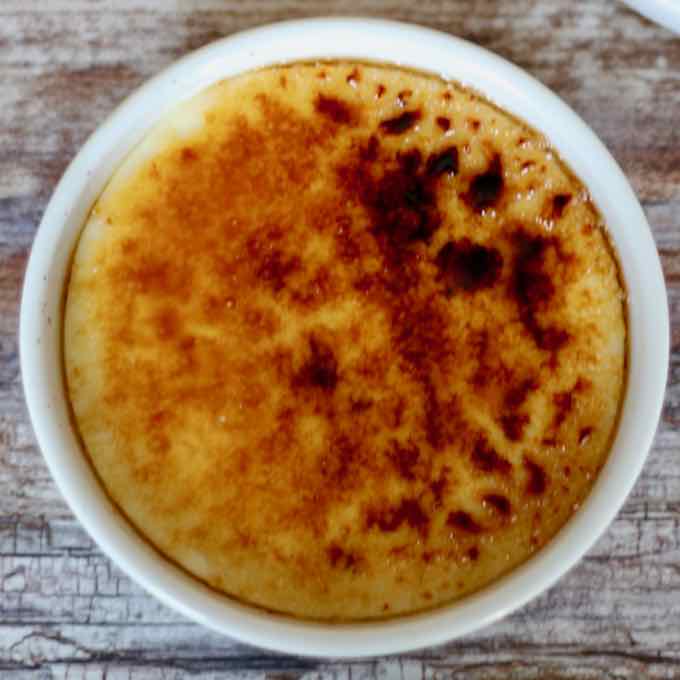 Crema catalana de café y vainilla