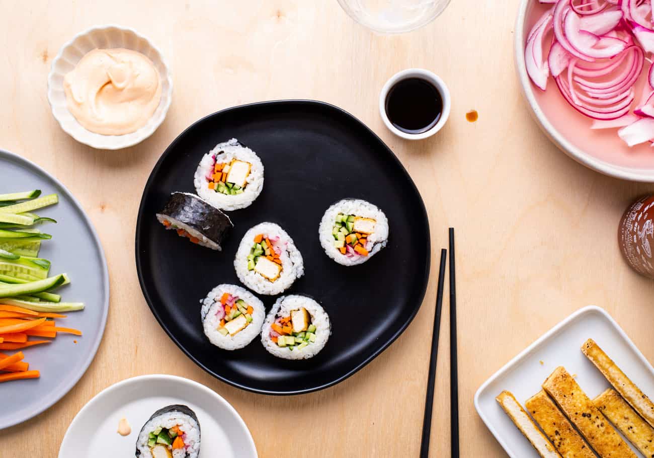 Crispy Tofu and Shiitake Roll