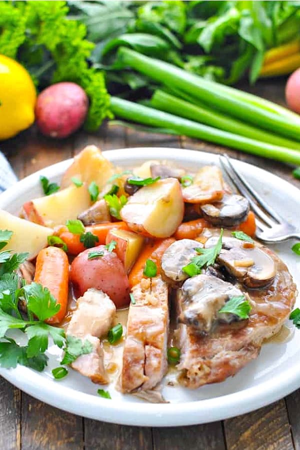 Slow Cooker Boneless Pork Chops with Vegetables