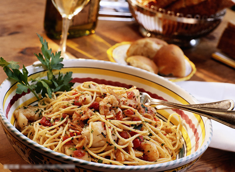 Chow Mein de gambas
