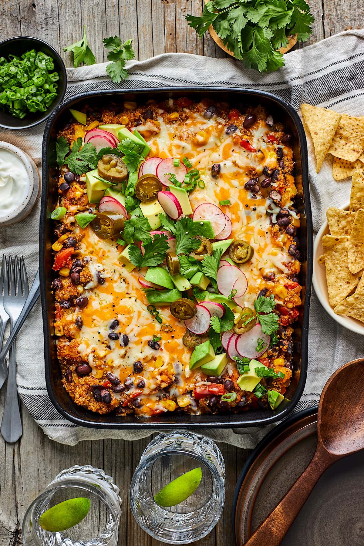 Quinoa and Black Bean Enchiladas