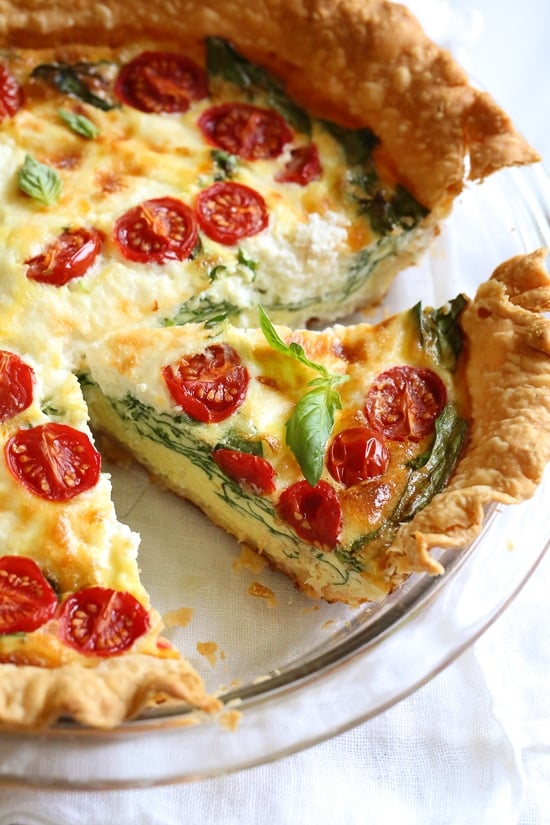 Spinach and Feta Quiche