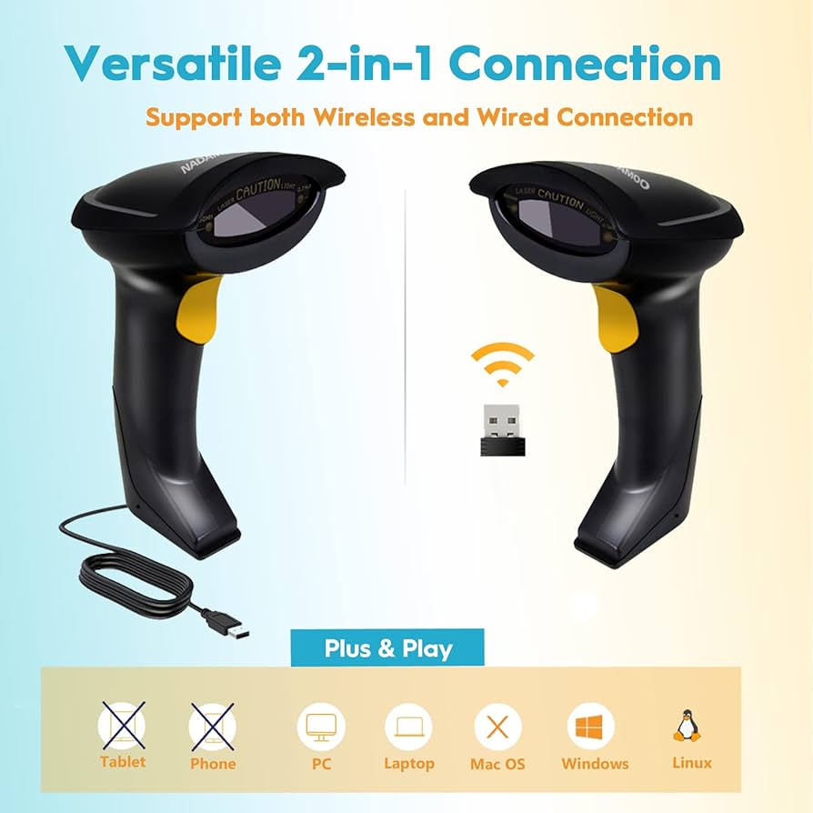 NADAMOO Wireless Barcode Scanner