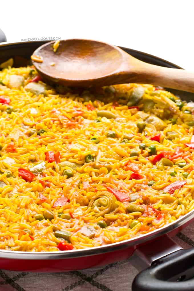 Paella Valenciana vegetariana por Cocina Vegana